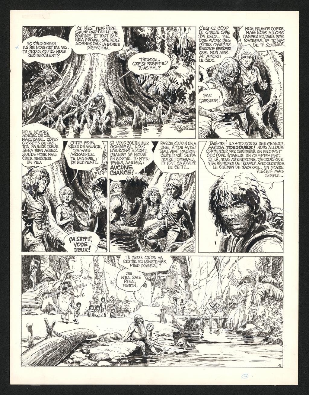 Planche originale n°11 - Grzegorz Rosinski - Encre de Chine sur carton fort  - 5956