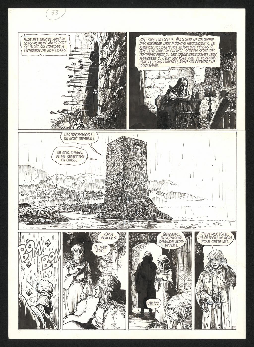 Planche originale n°53 - Grzegorz Rosinski - Encre de Chine sur papier - 5957