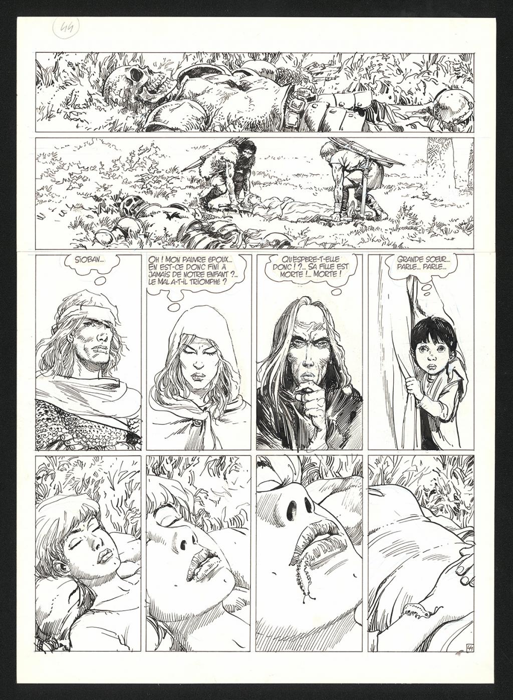 Planche originale n°44 - Grzegorz Rosinski - Encre de Chine sur papier - 5958