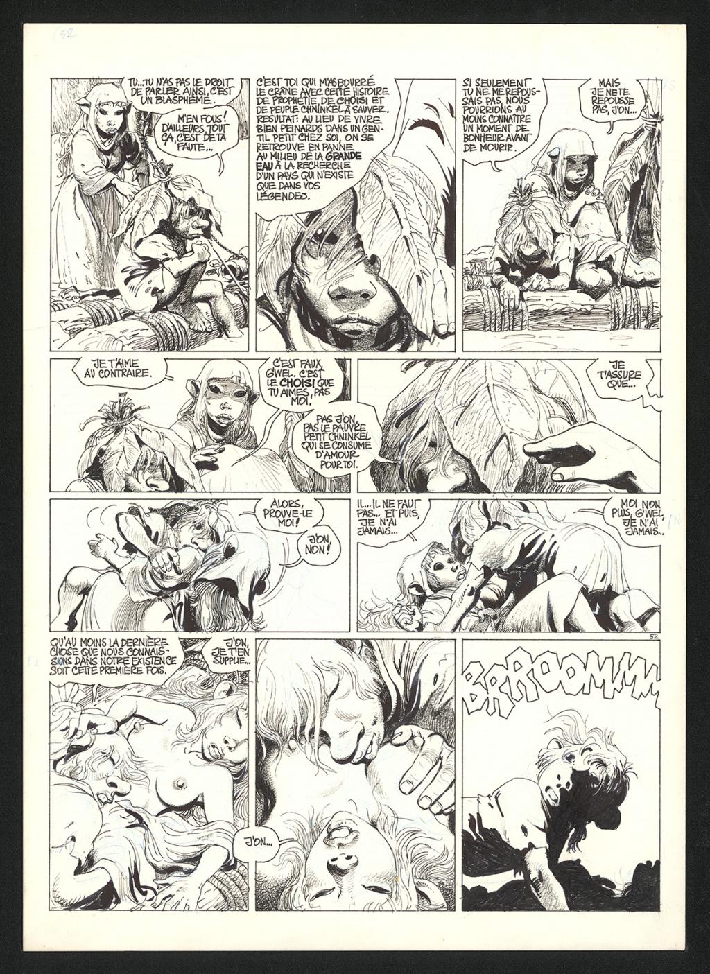 Planche originale n°52 - Grzegorz Rosinski - Technique mixte sur carton fort - 5959