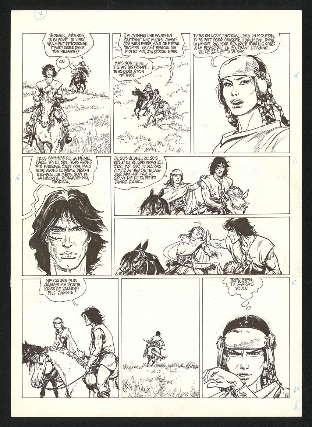 Planche originale n°7 - Grzegorz Rosinski - Encre de Chine sur papier - 5961