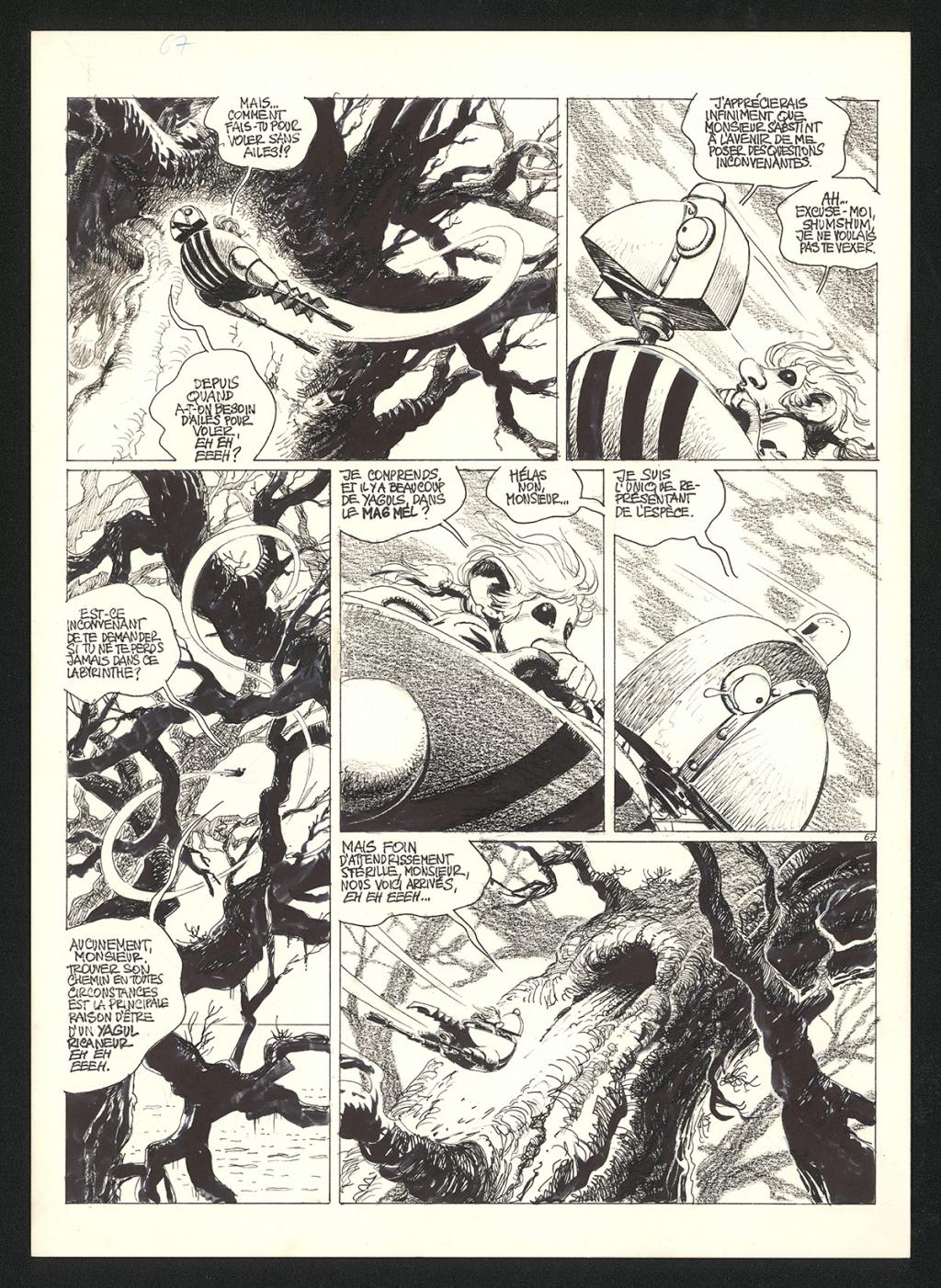 Planche originale n°67 - Grzegorz Rosinski - Technique mixte sur carton fort - 5962