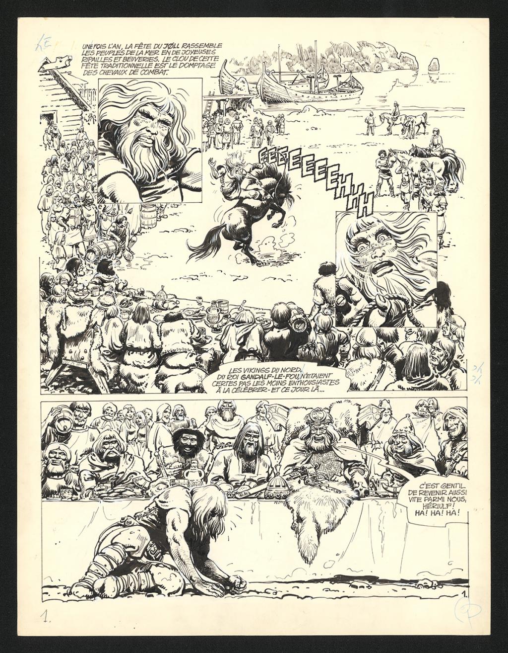 Planche originale n°13, numérotée 1 - Grzegorz Rosinski - Encre de Chine sur papier - 5964