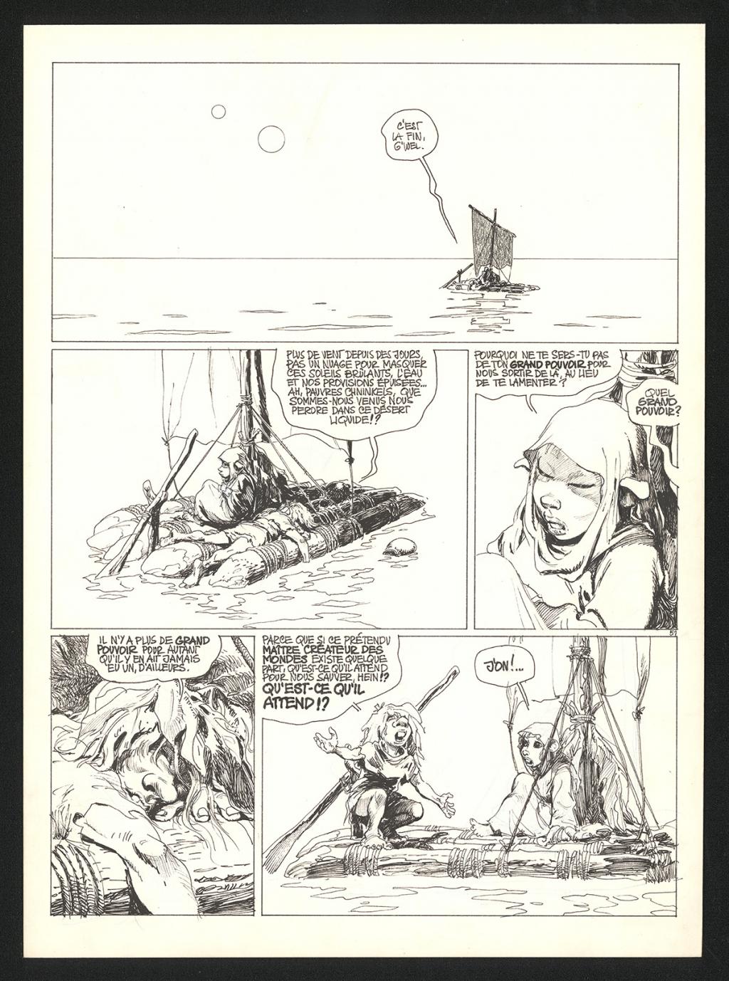 Planche originale n°51 - Grzegorz Rosinski - Technique mixte sur carton fort - 5943