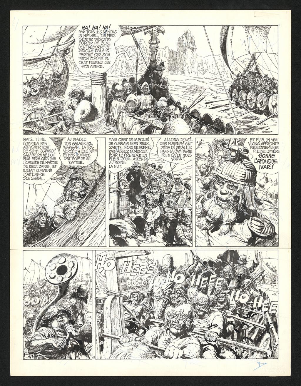 Planche originale n°12 - Grzegorz Rosinski - Encre de Chine sur papier - 5941