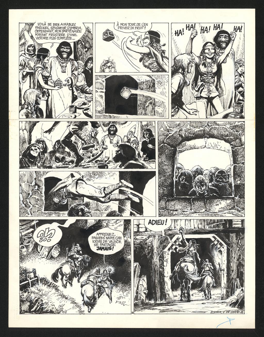 Planche originale n°38 - Grzegorz Rosinski - Encre de Chine sur papier - 5940