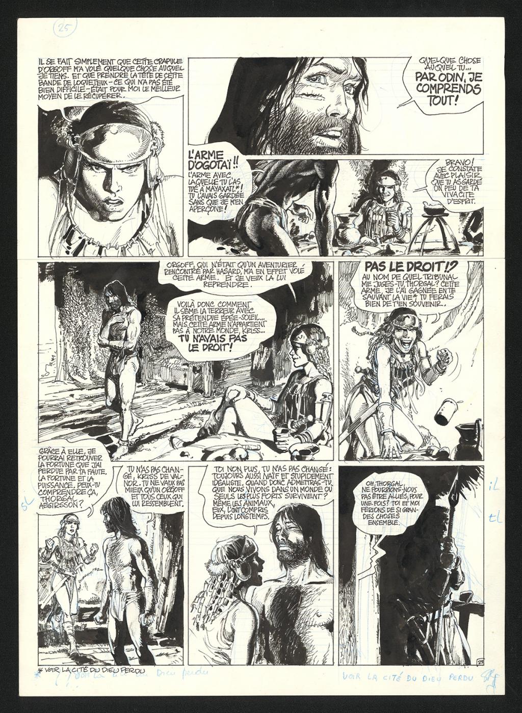 Planche originale n°25 - Grzegorz Rosinski - Encre de Chine sur papier - 5939