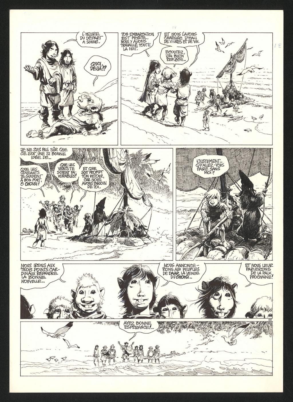 Planche originale n°50 - Grzegorz Rosinski - Technique mixte sur carton fort - 5938