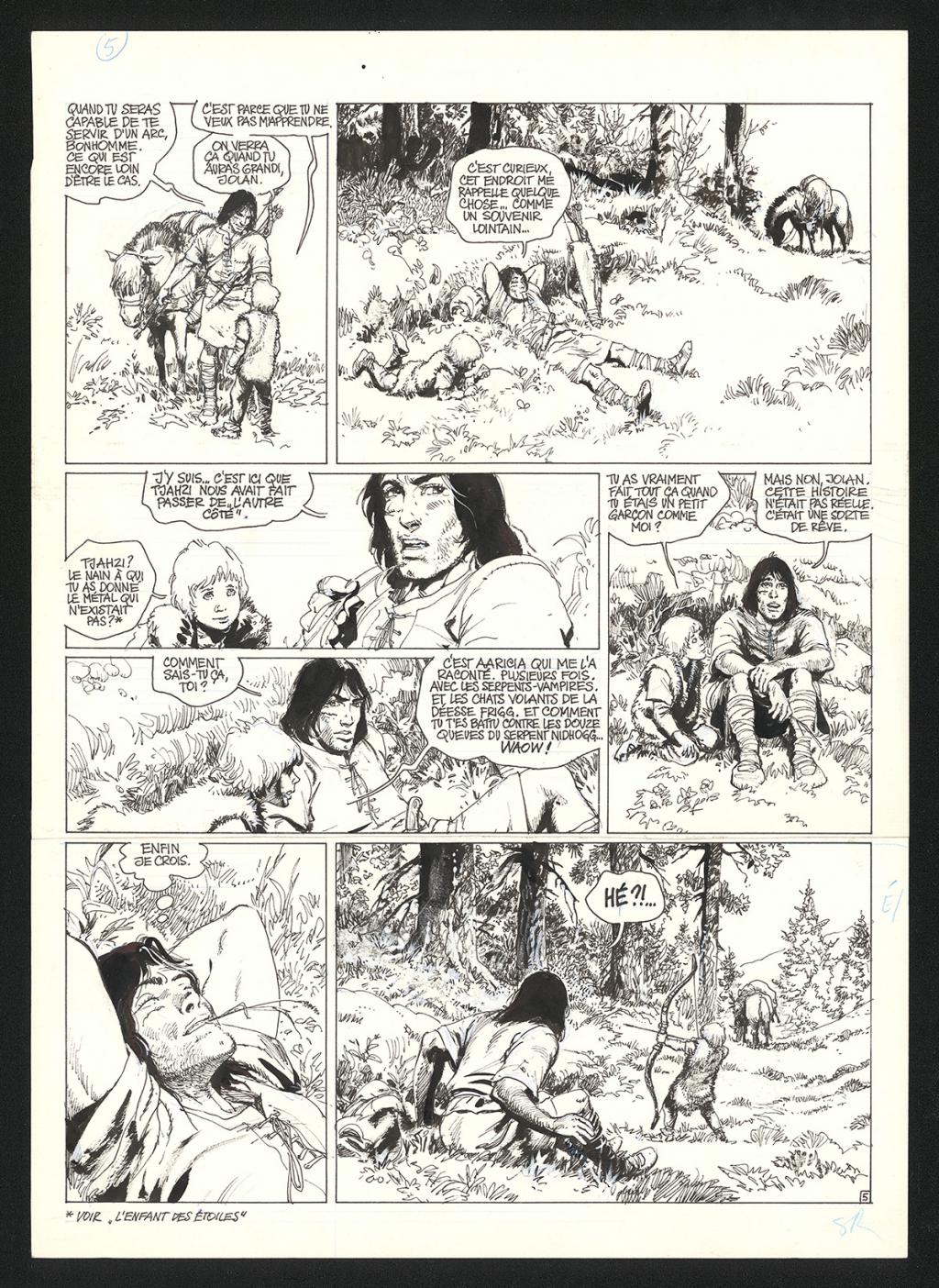 Planche originale n°5 - Grzegorz Rosinski - Encre de Chine sur papier - 5435