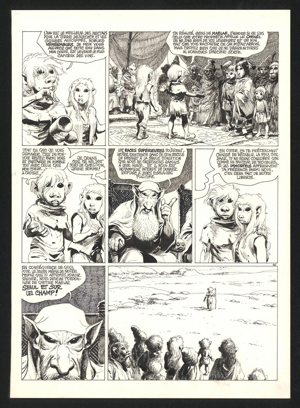 Planche originale n°44 - Grzegorz Rosinski - Technique mixte sur carton fort - 5935