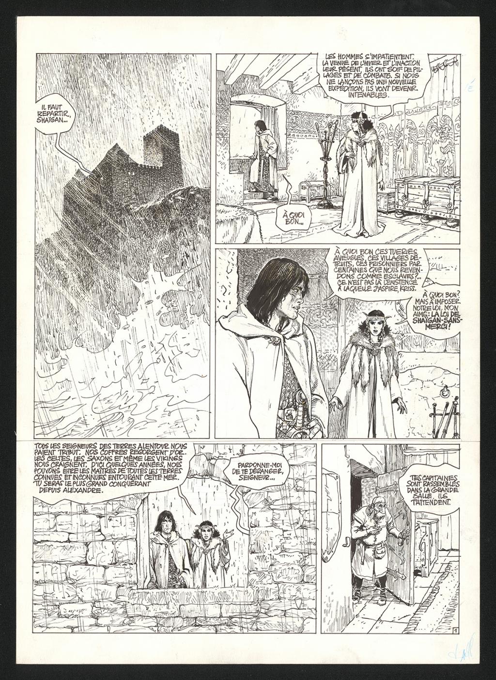 Planche originale n°1 - Grzegorz Rosinski - Encre de Chine sur papier - 5933