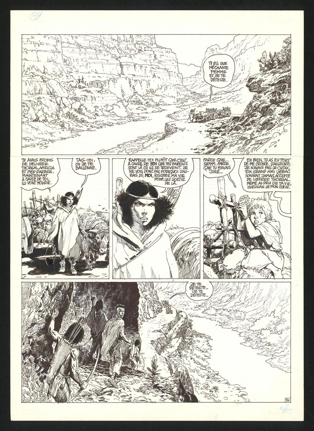 Planche originale n°30 - Grzegorz Rosinski - Encre de Chine sur papier - 6042