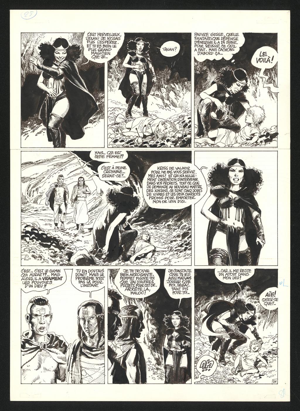 Planche originale n°25 - Grzegorz Rosinski - Encre de Chine sur papier - 6041