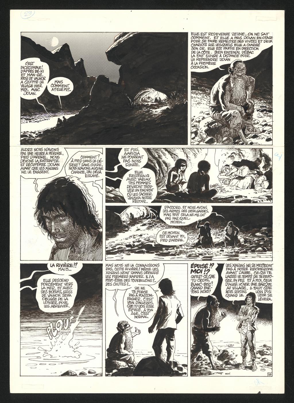 Planche originale n°29 - Grzegorz Rosinski - Encre de Chine et trame sur papier - 6040