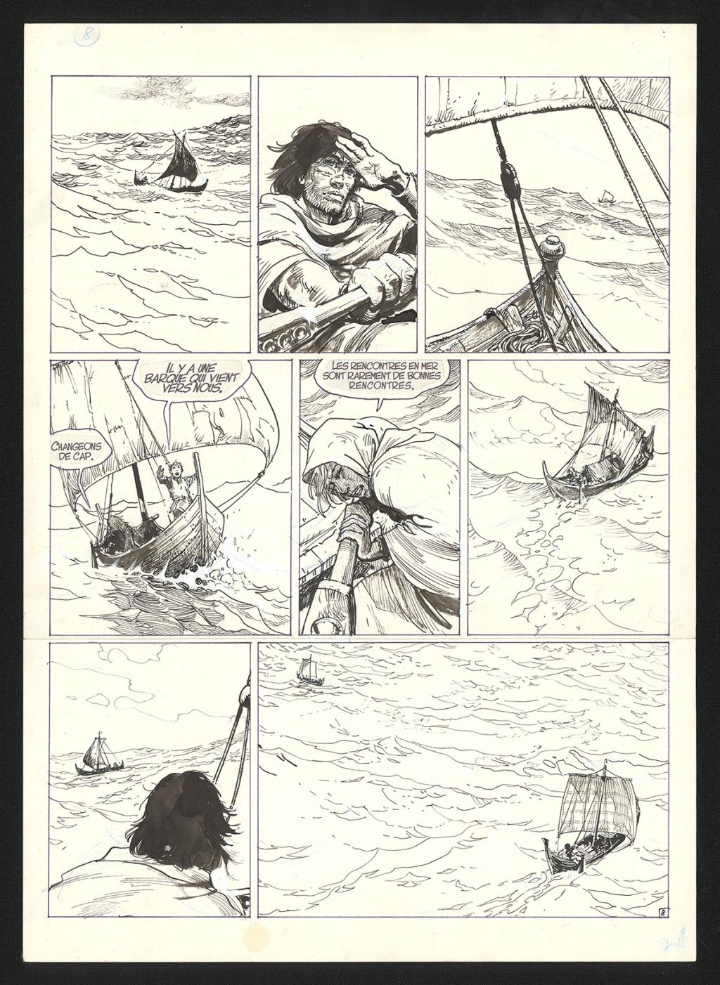 Planche originale n°8 - Grzegorz Rosinski - Encre de Chine sur papier - 6039