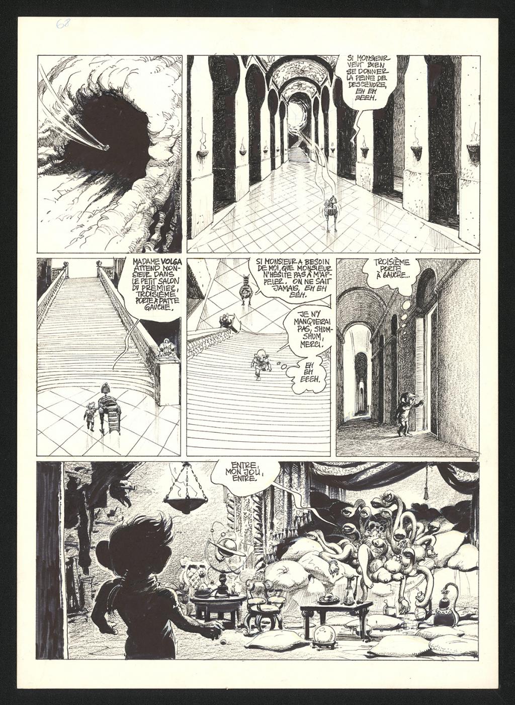 Planche originale n°68 - Grzegorz Rosinski - Technique mixte sur carton fort - 5968