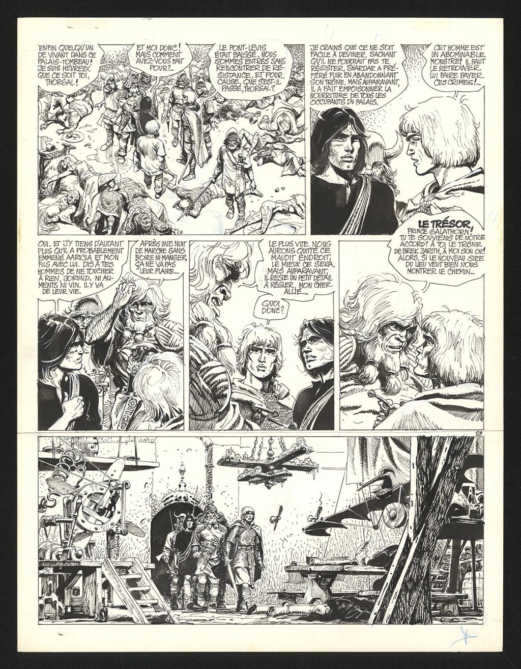 Planche originale n°28 - Grzegorz Rosinski - Encre de Chine sur papier - 5967