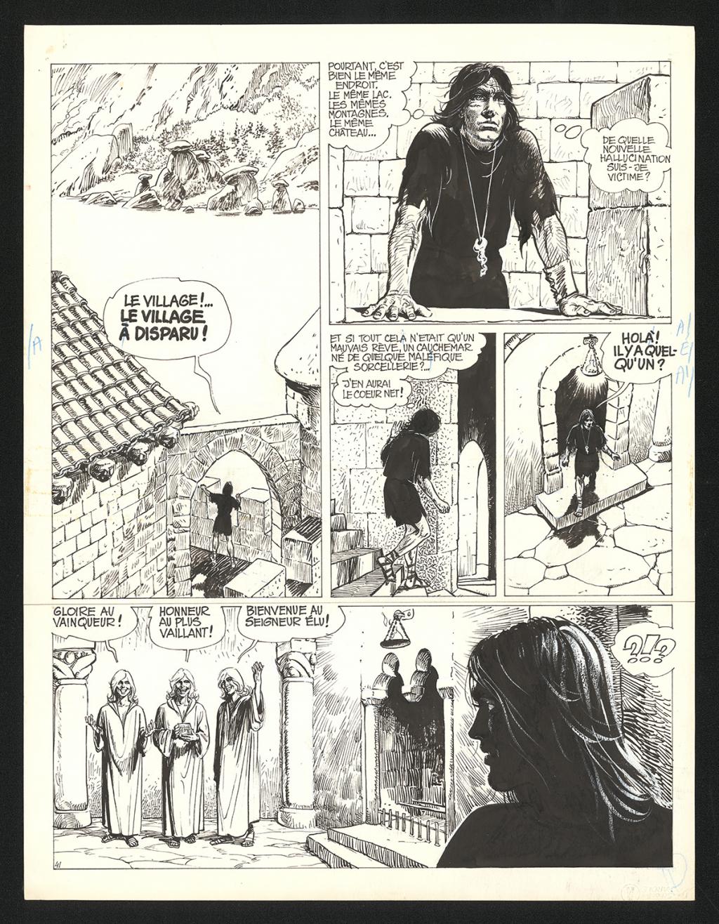 Planche originale n°41 - Grzegorz Rosinski - Encre de Chine sur papier - 6058