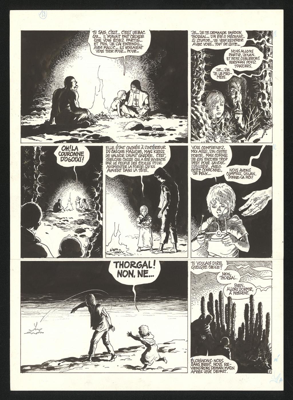 Planche originale n°18 - Grzegorz Rosinski - Encre de Chine sur papier - 6005