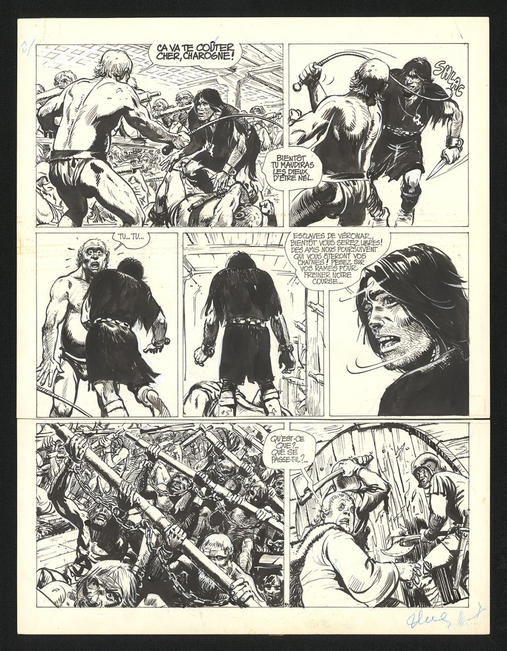 Planche originale n°34 - Grzegorz Rosinski - Encre de Chine sur papier - 5988