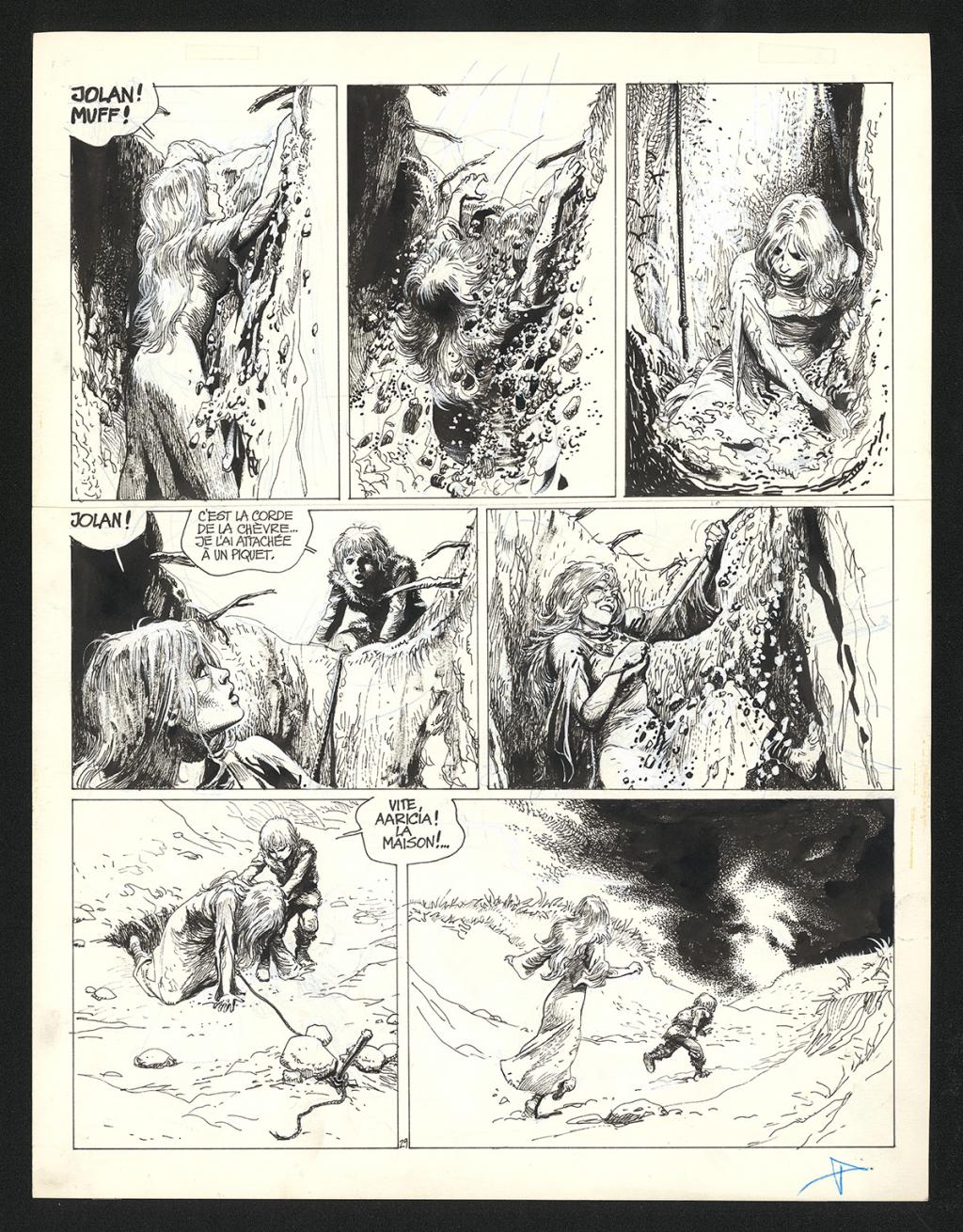 Planche originale n°29 - Grzegorz Rosinski - Encre de Chine sur papier - 5973