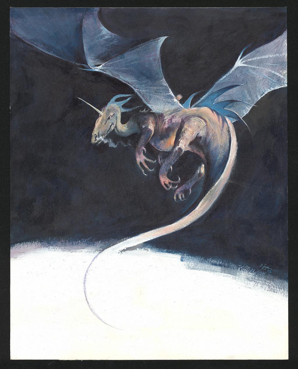 Illustration originale - René Follet - Acrylique et mine de plomb sur papier - 5878