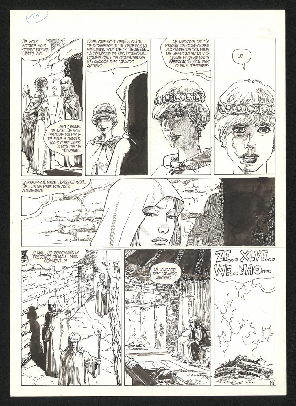 Planche originale n°11 - Grzegorz Rosinski - Encre de Chine sur papier - 5990