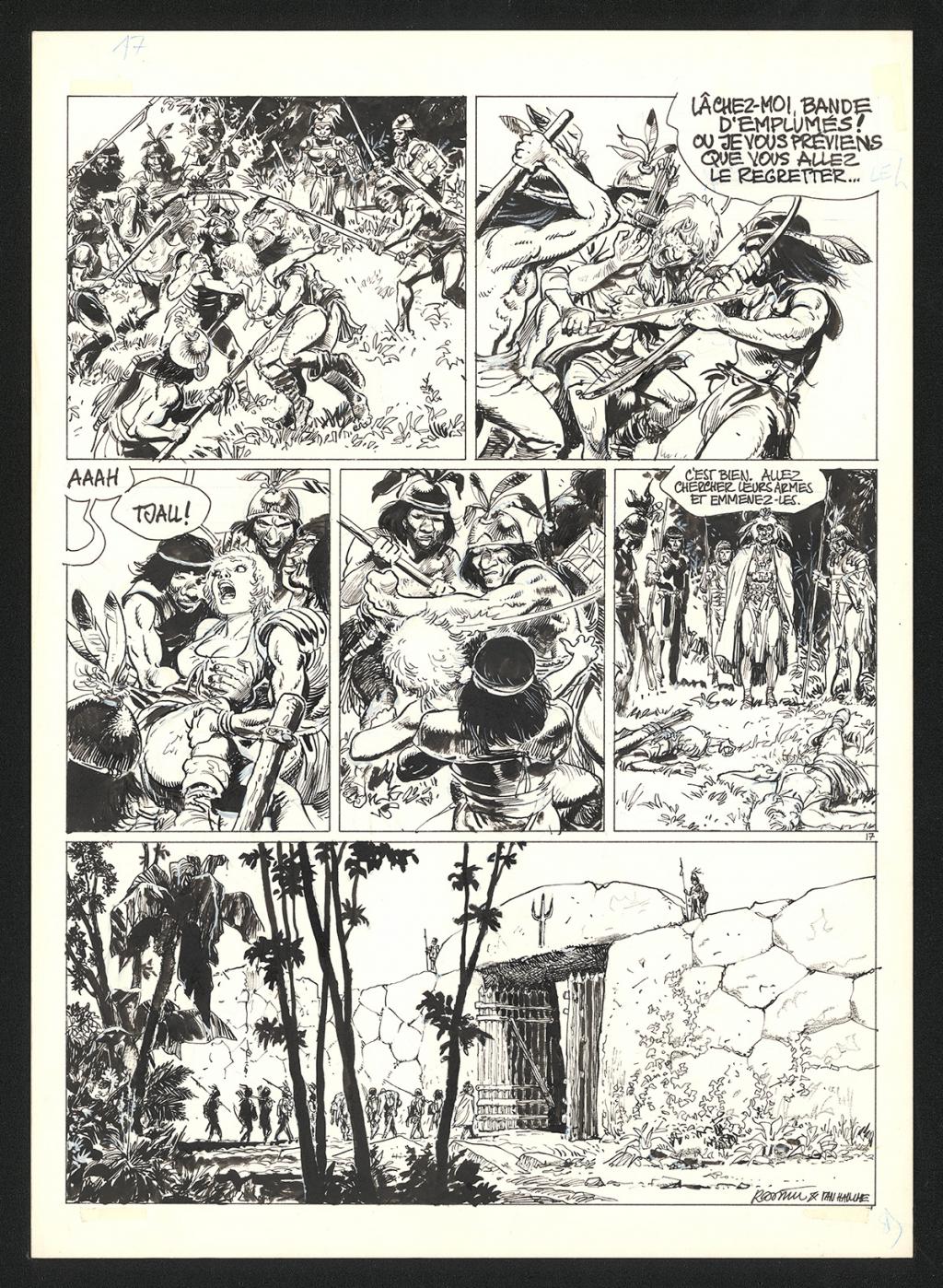 Planche originale n°17 - Grzegorz Rosinski - Encre de Chine sur papier - 5925