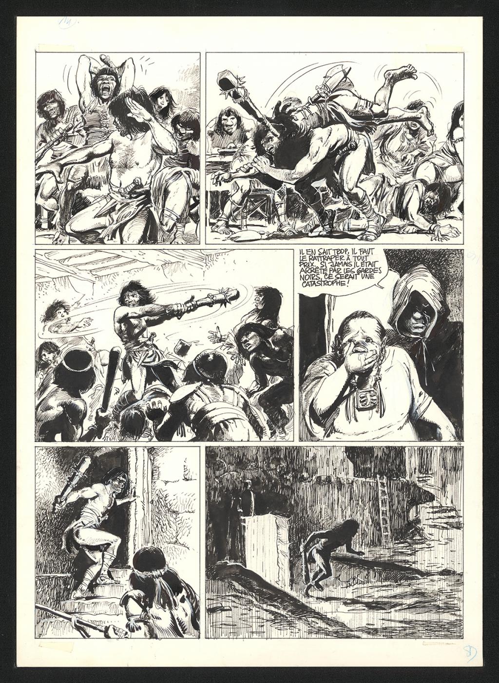 Planche originale n°14 - Grzegorz Rosinski - Encre de Chine sur papier - 5924