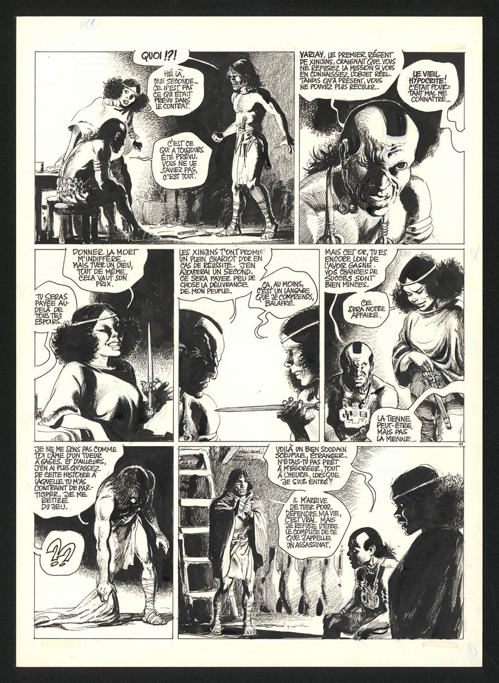 Planche originale n°11 - Grzegorz Rosinski - Encre de Chine sur papier - 5923