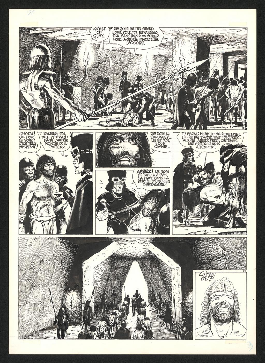 Planche originale n°22 - Grzegorz Rosinski - Encre de Chine sur papier - 5922