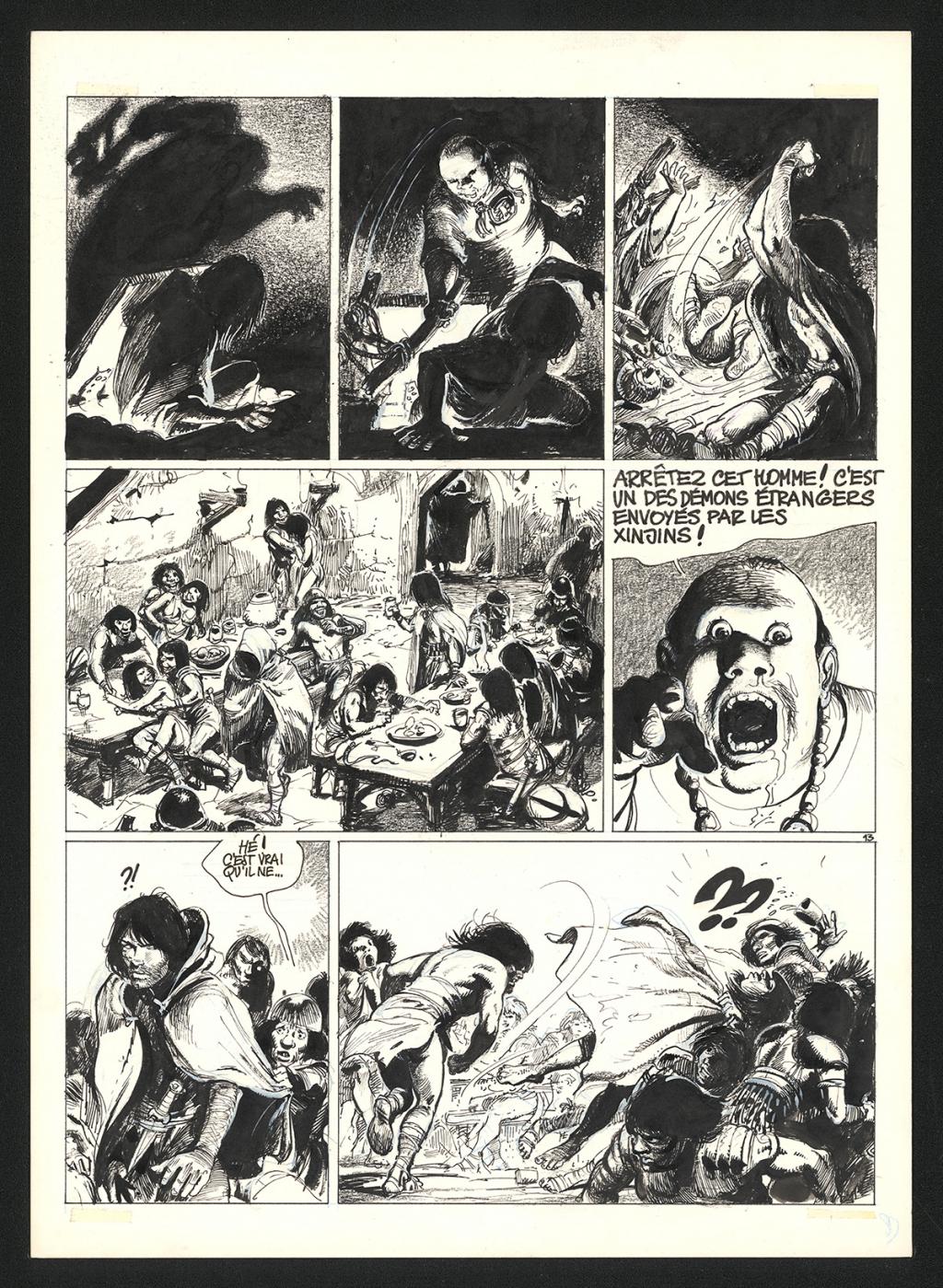 Planche originale n°13 - Grzegorz Rosinski - Encre de Chine sur papier - 5921