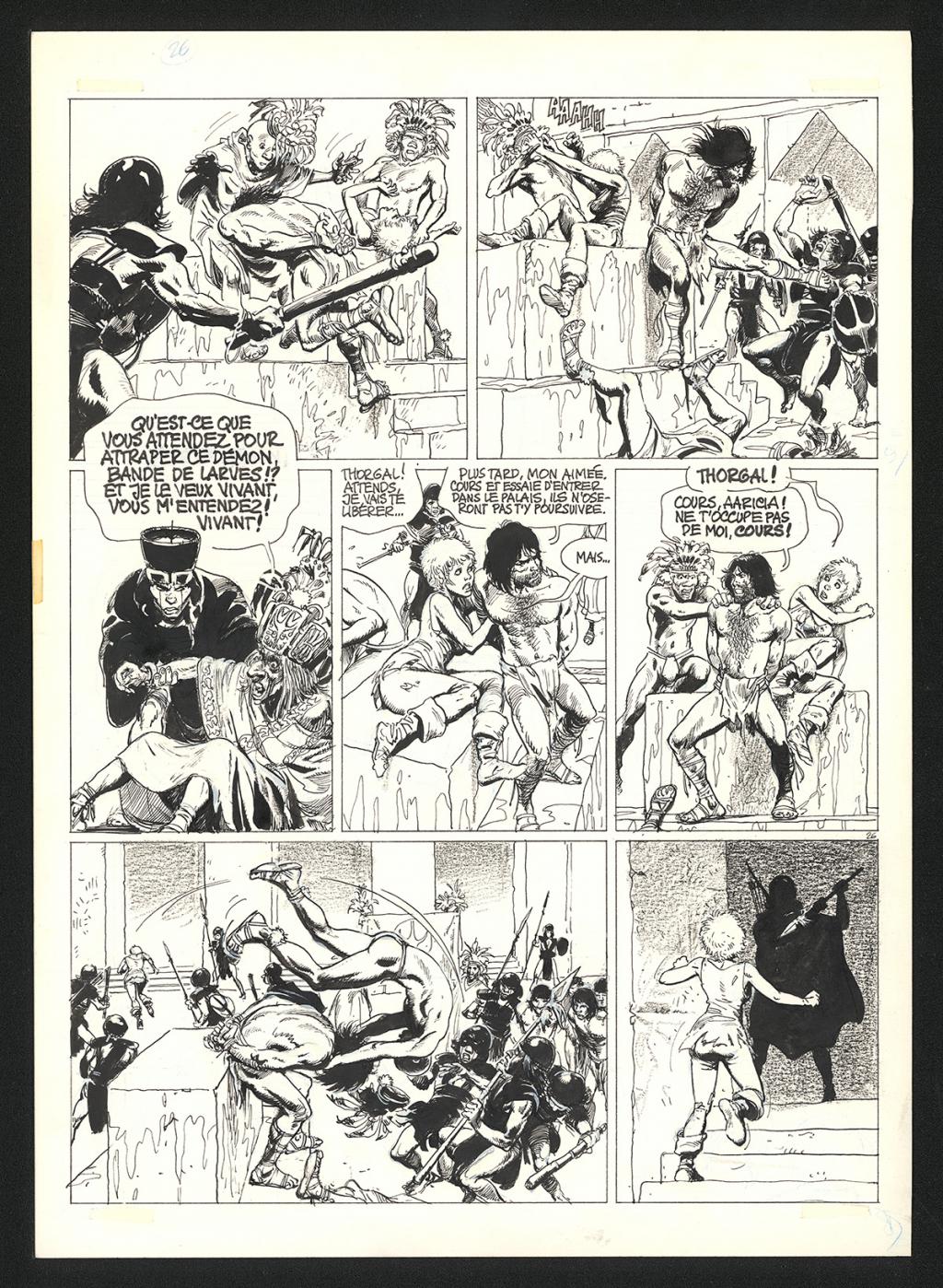 Planche originale n°26 - Grzegorz Rosinski - Encre de Chine sur papier - 5920