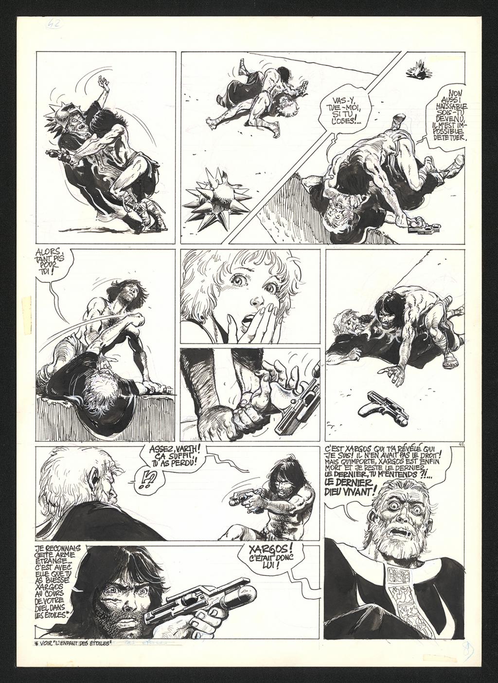 Planche originale n°42 - Grzegorz Rosinski - Encre de Chine sur papier - 5917