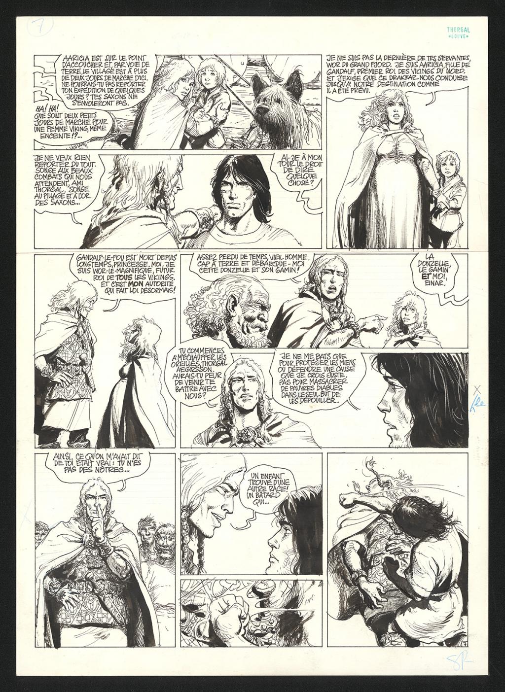 Planche originale n°7 - Grzegorz Rosinski - Encre de Chine sur papier - 5915