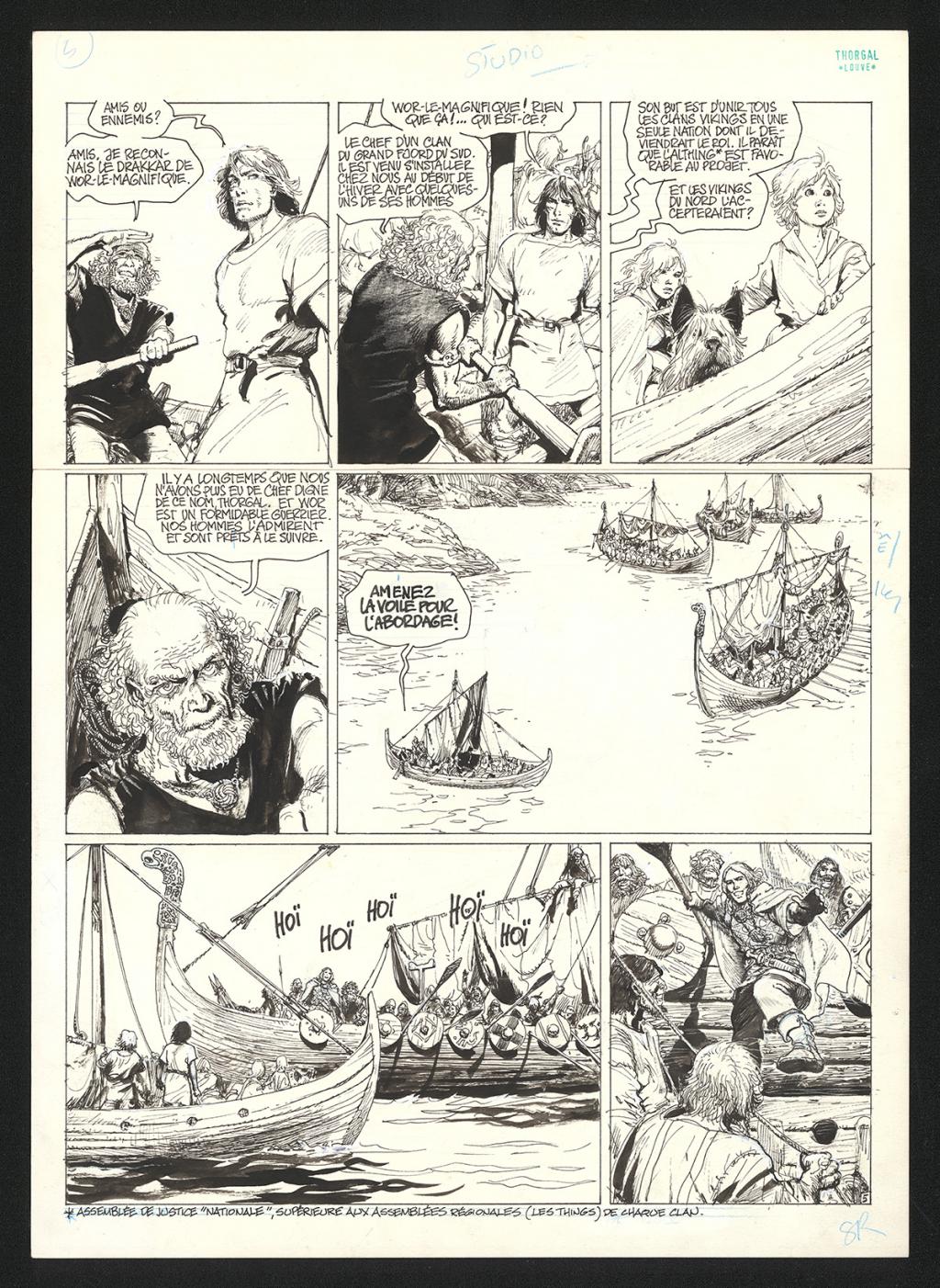 Planche originale n°5 - Grzegorz Rosinski - Encre de Chine sur papier - 5914