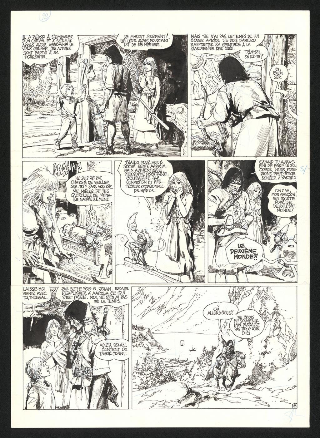 Planche originale n°29 - Grzegorz Rosinski - Encre de Chine sur papier - 5912