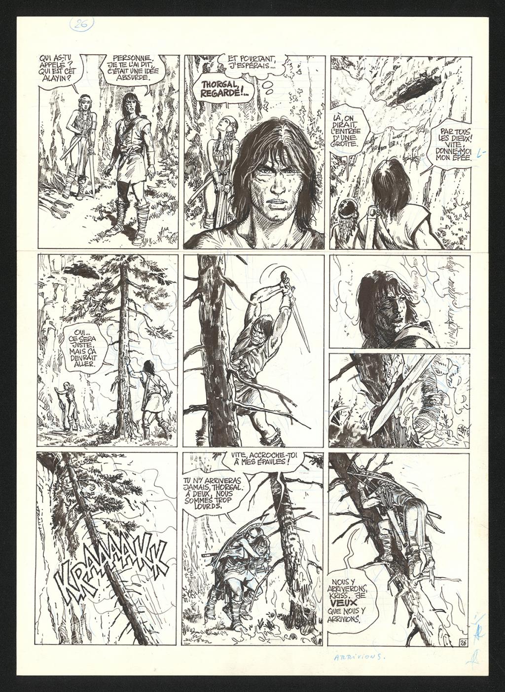 Planche originale n°26 - Grzegorz Rosinski - Encre de Chine sur papier - 5910