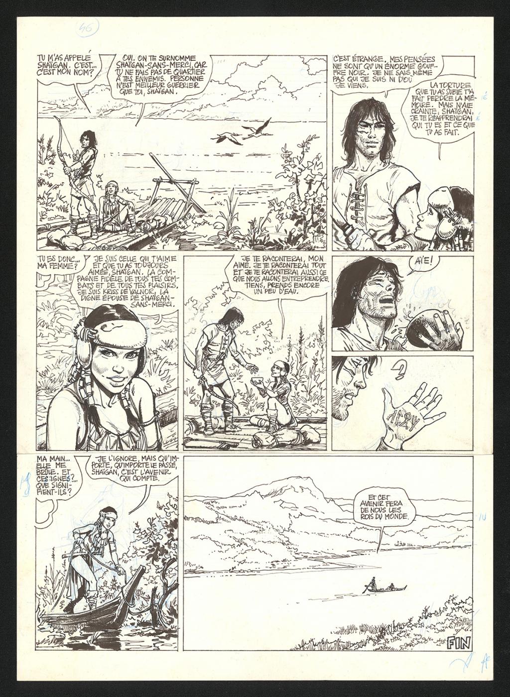 Planche originale n°46 - Grzegorz Rosinski - Encre de Chine sur papier - 5909