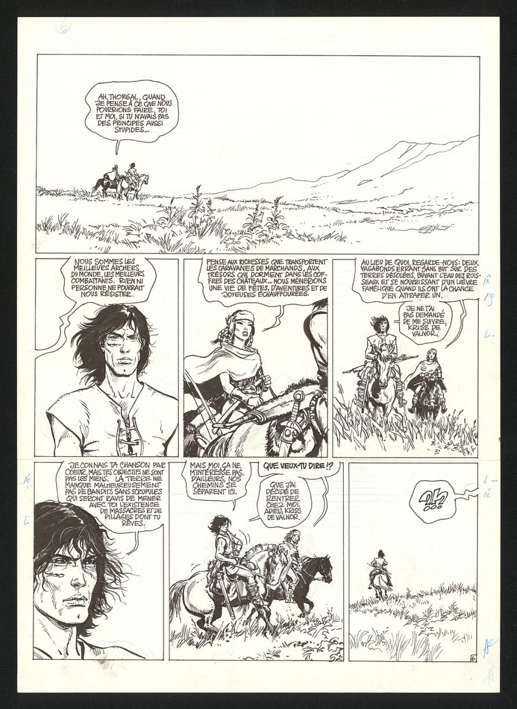 Planche originale n°6 - Grzegorz Rosinski - Encre de Chine sur papier - 5908