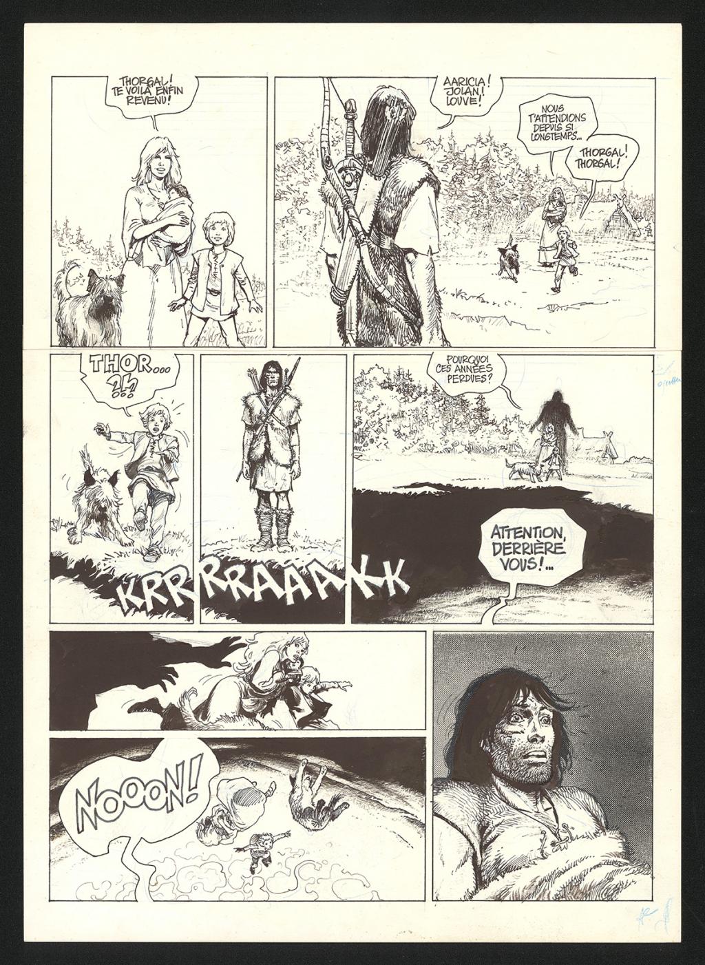 Planche originale n°1 - Grzegorz Rosinski - Encre de Chine sur papier - 5907