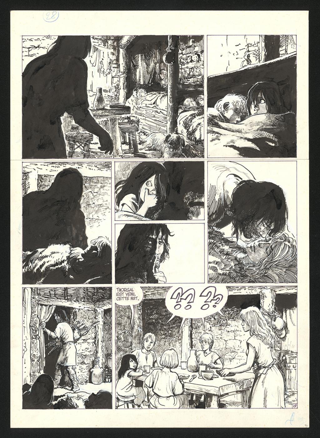 Planche originale n°28 - Grzegorz Rosinski - Encre de Chine sur papier - 5905