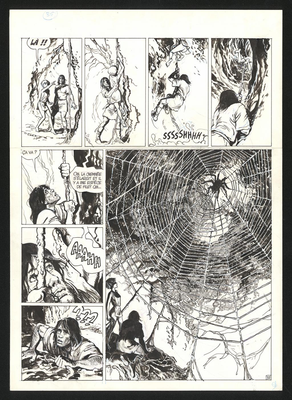 Planche originale n°35 - Grzegorz Rosinski - Encre de Chine sur papier - 5904