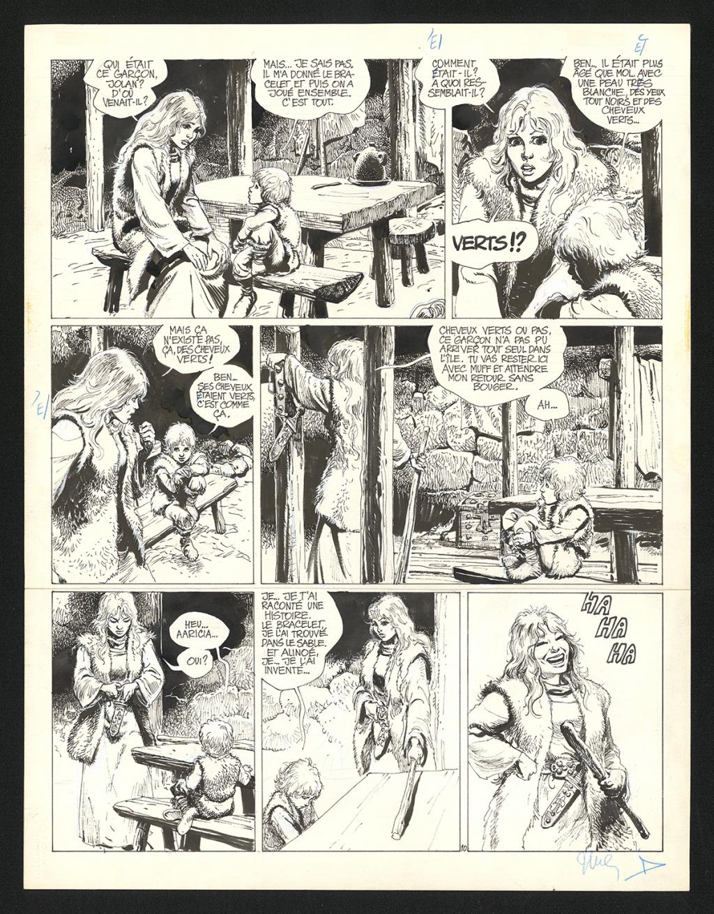 Planche originale n°10 - Grzegorz Rosinski - Encre de Chine sur papier - 5984