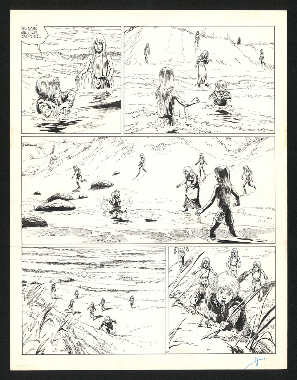 Planche originale n°41 - Grzegorz Rosinski - Encre de Chine sur papier - 5986