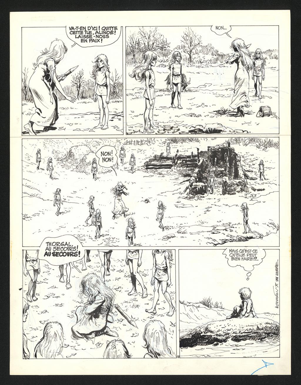 Planche originale n°38 - Grzegorz Rosinski - Encre de Chine sur papier - 5987