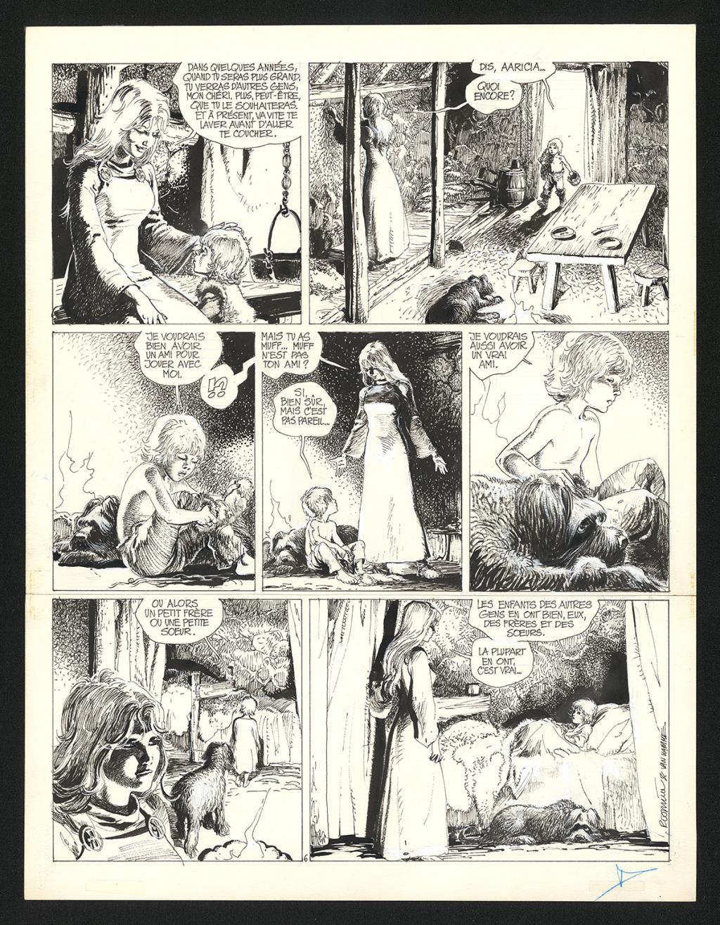 Planche originale n°6 - Grzegorz Rosinski - Encre de Chine sur papier - 6066