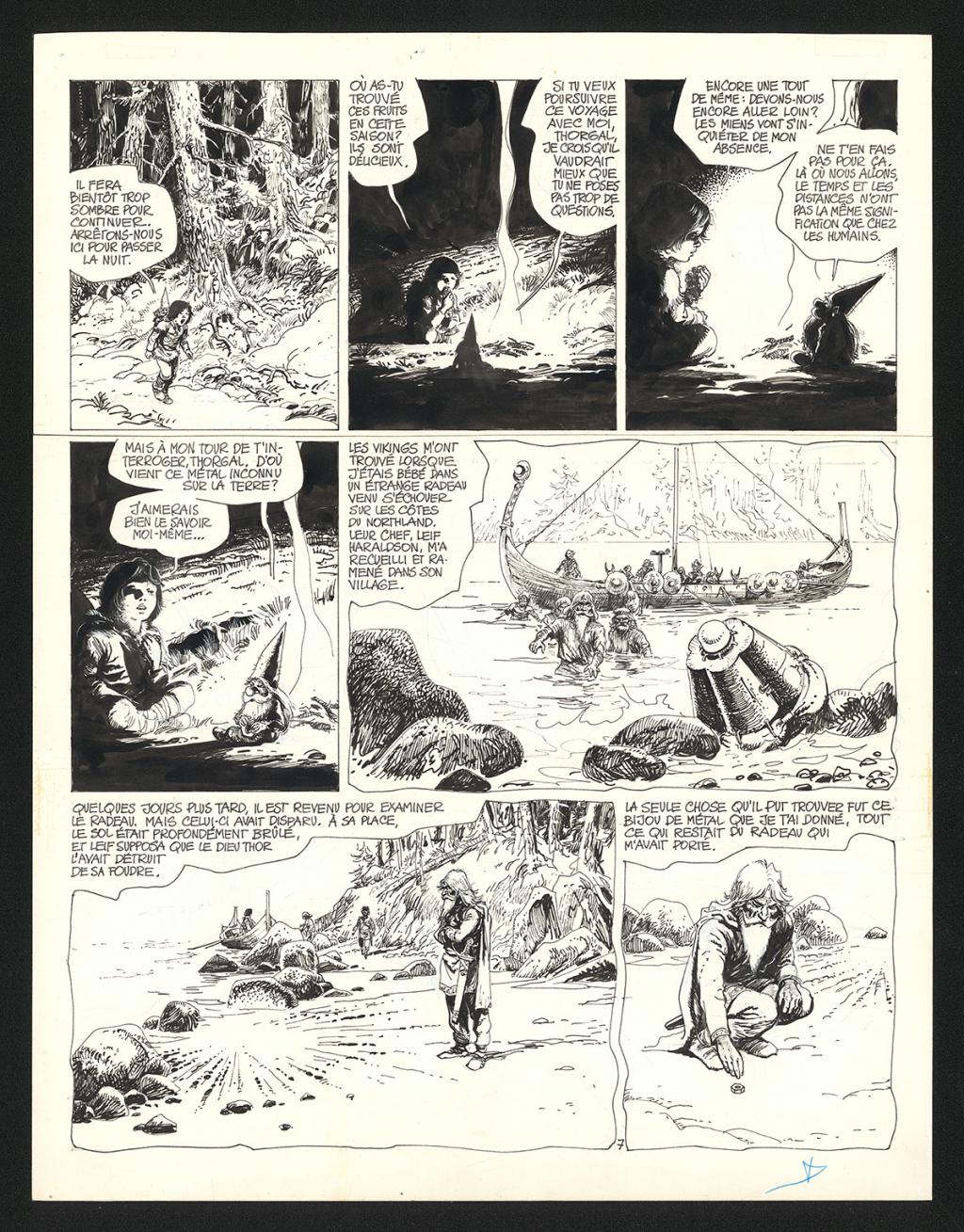 Planche originale n°7 - Grzegorz Rosinski - Encre de Chine sur papier - 6029