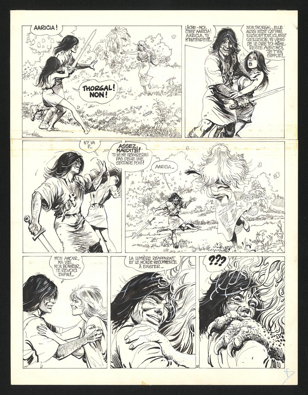 Planche originale n°28 - Grzegorz Rosinski - Encre de Chine sur papier - 6030