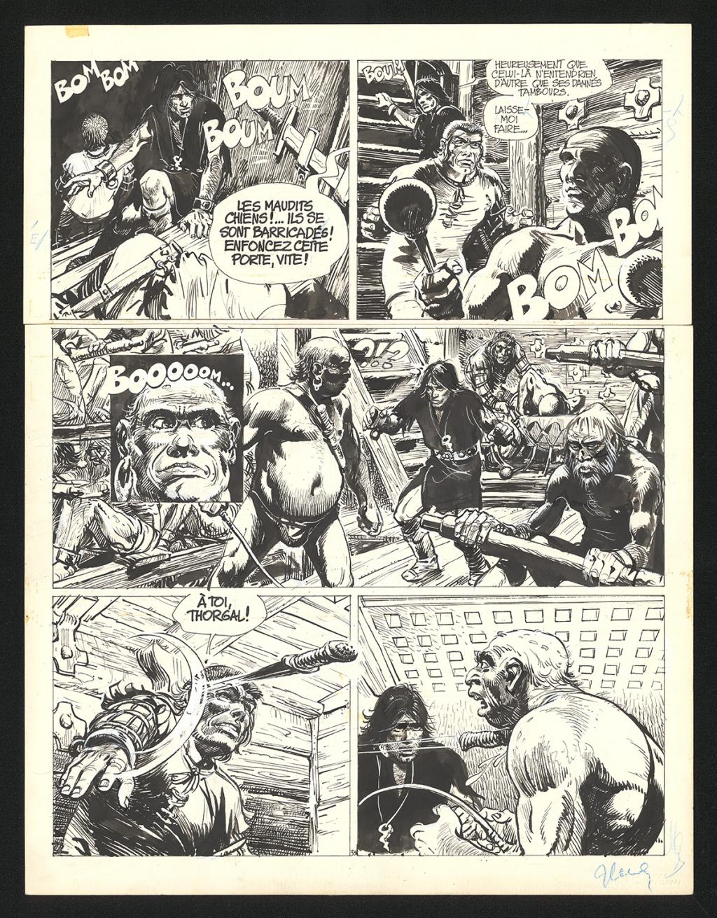 Planche originale n°33 - Grzegorz Rosinski - Encre de Chine sur papier - 6031